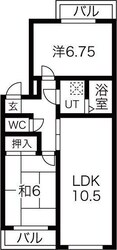 パークサイド今岡 B棟の物件間取画像